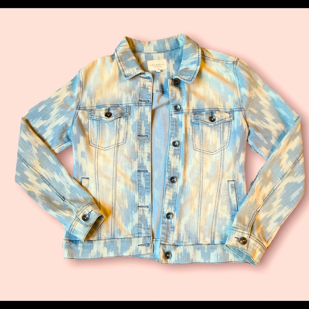 Denim Jean patterned jacket